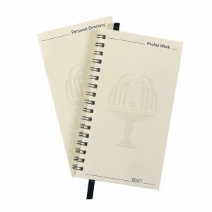 Collins 2021 Elite Pocket Diary Week To View Refill