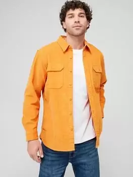 Levis Jackson Worker Double Pocket Shirt - Orange, Size S, Men