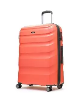 Rock Luggage Bali 8 Wheel Hardshell Large Suitcase - Coral