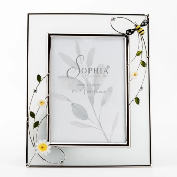 5" x 7" - SOPHIA Classic Collection Wire & Glass Bee Frame