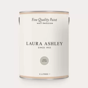 Laura Ashley Matt Emulsion Paint Soft Silver 5L