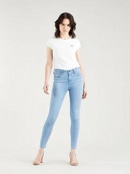 Levis 720 High Rise Super Skinny Jean - Light Blue Size 28, Inside Leg 30, Women