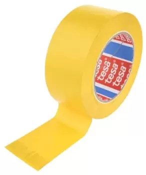 Tesa 4169, 4169 Yellow PVC 33m Lane Marking Tape, 0.18mm Thickness