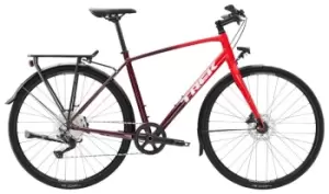 2023 Trek FX 3 Disc Equipped Hybrid Bike in Viper Red to Cobra Blood Fade