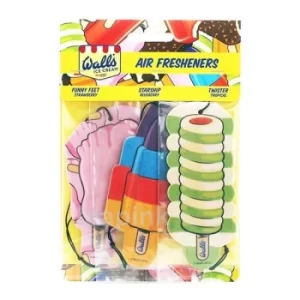 Airpure Walls 3D Paper Ice Cream Car Air Freshener (Case Of 18)