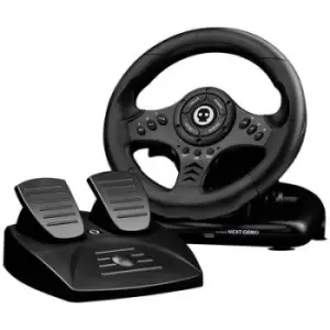 Konix Steering wheel & Pedals Steering wheel Nintendo Switch, PC, PlayStation 3, PlayStation 4, Xbox One, Xbox Series S, Xbox Series X Black incl. foo