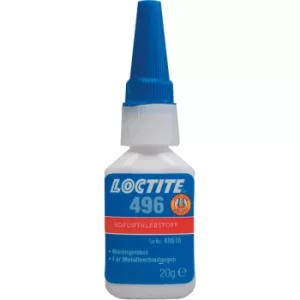 Loctite 1920910 496 Methyl Medium Viscosity Instant Adhesive 20g
