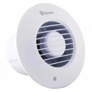 Xpelair DX100BR 4" (100mm) Simply Silent DX100B Bathroom Fan-Standard Round, Cool White