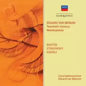 20th Century Masterpieces Bartok Stravinsky by Bela Bartok CD Album