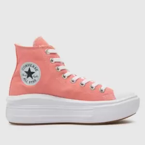Converse All Star Move Trainers In Pale Pink