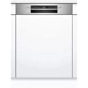 Bosch SMI2ITS33G WiFi Connected Semi Integrated Standard Dishwasher - Stainless Steel Control Panel with Fixed Door Fixing Kit - E Rated