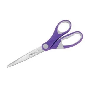 Rexel JOY 182mm Comfort Grip Scissors Perfect Purple