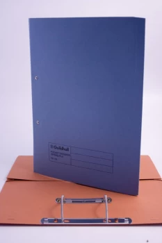 Guildhall Transfer Spring File 420gsm Pocket Foolscap Blue Ref 211/6000Z Pack 25