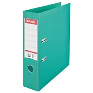 Esselte No. 1 Lever Arch File Polypropylene A4 75mm Light Green Pack of 10