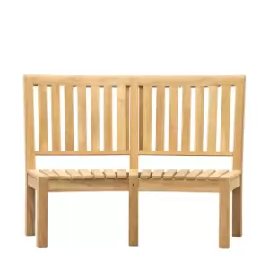 Gallery Interiors Champy Outdoor Tall Back Bench in Natural