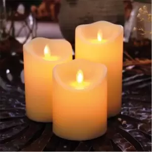 The Spirit Of Christmas Set3 LED Candles 31 - Cream