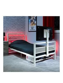 X Rocker Base Camp Single TV Vesa Mount Bed - White - Fits Up To 32" Tv
