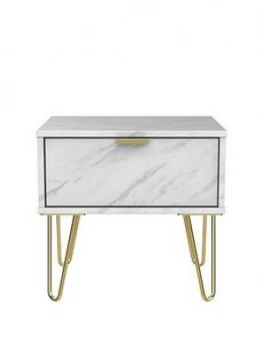 Swift Marbella Lamp Table - Marble Effect