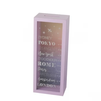 Pink Travelling Money Box By Heaven Sends