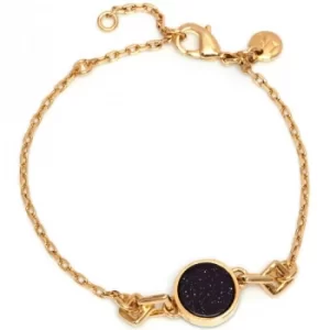 Ladies Lola Rose Gold Plated Blue Sandstone Garbo Circle Bracelet