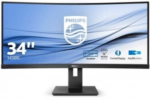 Philips 34" 345B1C Quad HD Curved LED Monitor