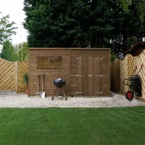 Mercia Pressure Treated Pent Shed - 12' x 7'