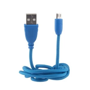 Urbanz INC-MU/U-1-BL Braided Cord Micro USB to USB Cable 1M - Blue