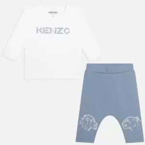 KENZO Babies Cotton T-Shirt and Pant Set - 12 Months