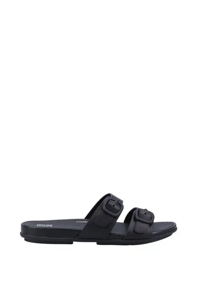 Fitflop Womens Gracie Adjustable Buckle Slip On Sliders UK Size 6 (EU 39) All Black FIT049-ALLBLK-6
