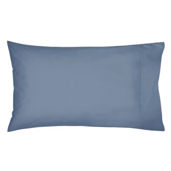 Bedeck of Belfast Fine Linens 300TC Plain Dye Standard Pillowcase - DENIM