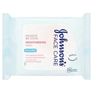 Johnsons Face Care Makeup Be Gone Moisturising Wipes x25