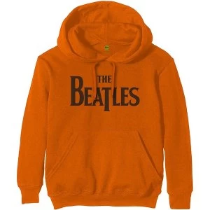 The Beatles - Drop T Logo Mens XXX-Large Pullover Hoodie - Orange