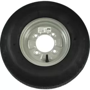 Maypole PCD Wheel & Tyre 8" 4.80/4.00-8 115mm in Black Rubber