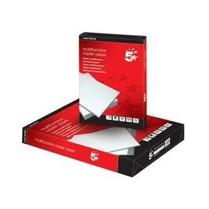 5 Star Copier Paper Multifunctional Ream Wrapped 80gsm A4 White 500 Sheets