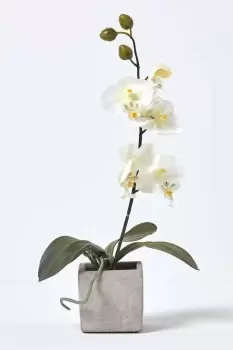Artificial Orchid Flowers in Pot for Indoor & Outdoor Decoration