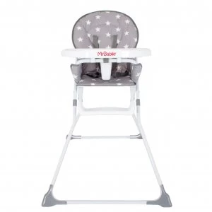 My Babiie Grey Star Compact Highchair