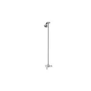 Bristan Opac Thermostatic Exposed Mini Shower Valve with Top Outlet Rigid Riser Chrome