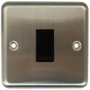 Varilight Unswitched Fused Spur with Black Insert - Matt Chrome - XS6UBP