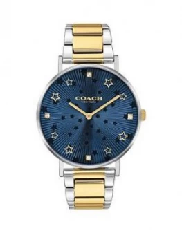 Coach Coach Perry Black Dial Stainless Steel Two Tone Bracelet Watch