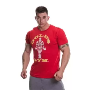 Golds Gym Muscle T Shirt Mens - Red