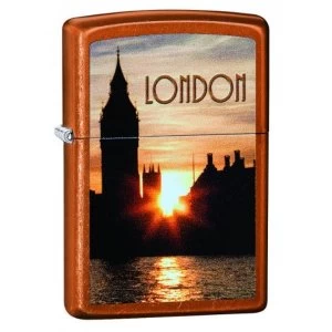Zippo London Sunset Toffee Finish Windproof Lighter