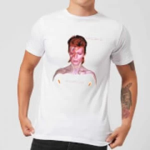 David Bowie Aladdin Sane Cover Mens T-Shirt - White - XXL
