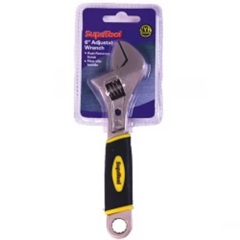 SupaTool Adjustable Wrench with Power Grip 6&acirc;??/150mm