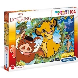 Clementoni Supercolor Lion King 104 Piece Jigsaw Puzzle