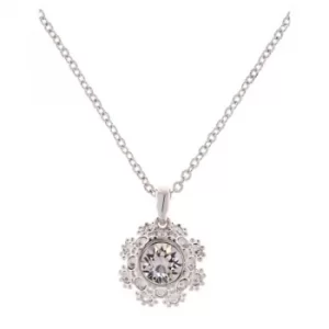 Ted Baker Ladies Silver Plated Sirou Crystal Daisy Lace Necklace