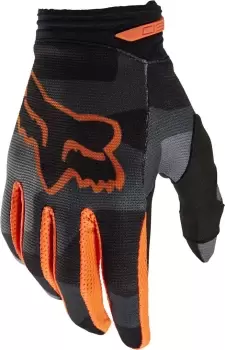 FOX 180 Bnkr Motocross Gloves, black-green-multicolored, Size L, black-green-multicolored, Size L
