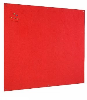 Bi-Office Unframed Red Felt Notice Board 120x90cm