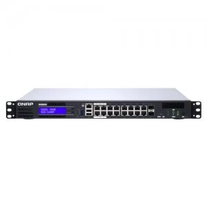 QNAP QGD-1600P Managed Gigabit Ethernet (10/100/1000) Black Gray Power over Ethernet (PoE)