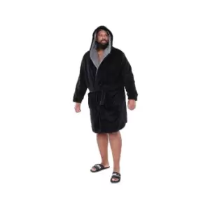 Duke Mens Newquay Hooded Dressing Gown (6XL) (Navy)