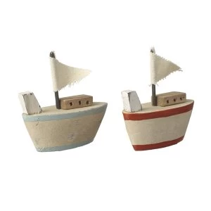 Nautical Inspired Boat Decorations Set of 2 By Heaven Sends